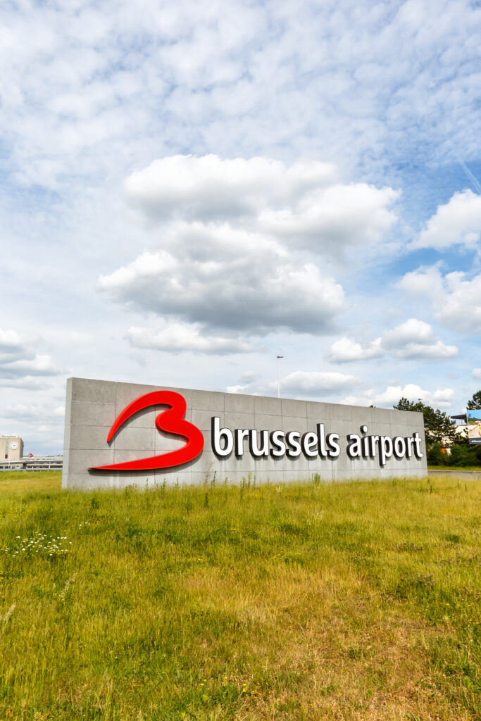 logo of brussels airport portrait format in belgium